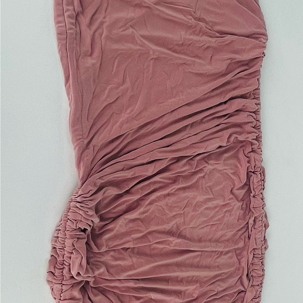 SLINKY RUCHED RACER MINI
DRESS blush - Picture 3 of 10
